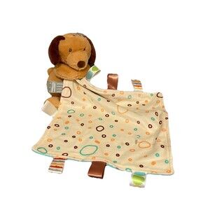Mary Meyer Taggies Puppy Dog Baby Blanket Lovey CUDDLEBUD Easy Grab Plush Toy